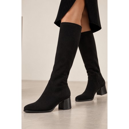ELLA Madeleine Black Knee High Stretch Boot - Black