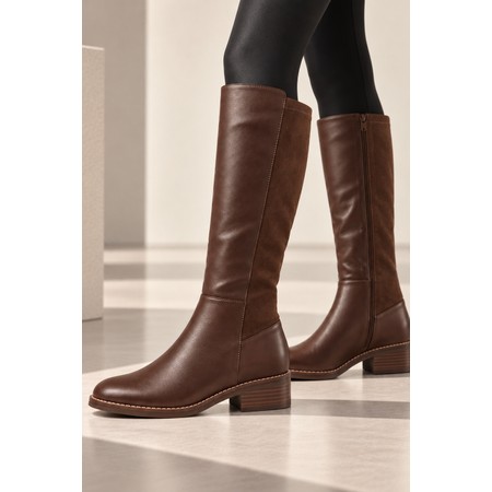 ELLA Marlowe Brown 50-50 Stretch Boot - Brown