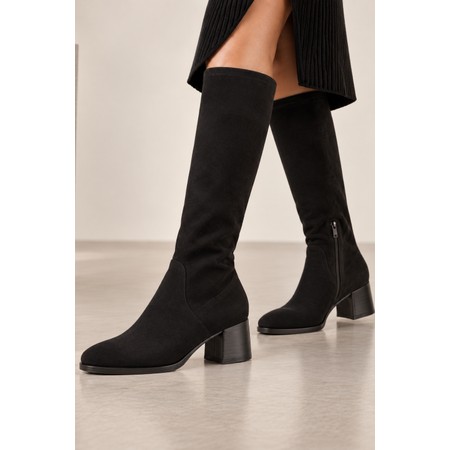 ELLA Madeleine Black Knee High Stretch Boot - Black