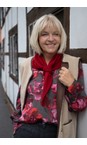 Rylah Tibetan Red Knit Scarf