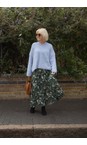 Sanai Beetle Floral Print Plissé Skirt