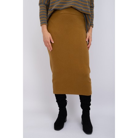 Mama B Lilla U Caramello Plain Fleece Skirt - Brown
