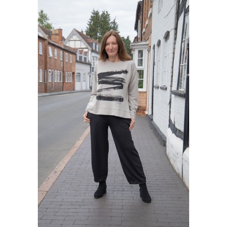 Naya Naya Black Balloon Pleat Trouser - Black