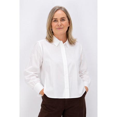 NOEN Keyhole Back Classic Shirt - White