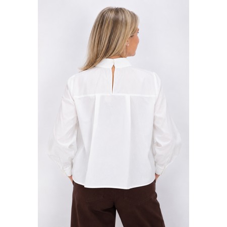 NOEN Keyhole Back Classic Shirt - White