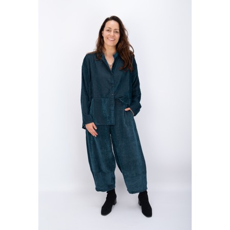 Mama B Seline Velvet Atlantic Shirt - Blue