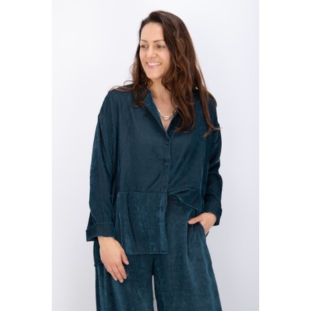 Mama B Seline Velvet Atlantic Shirt - Blue