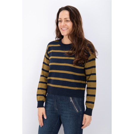 Foil Chill Factor Stripe Sweater - Blue