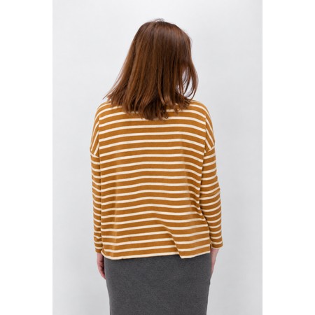 Mama B Jade Lievto Roll Neck Stripe Jumper - Off-White