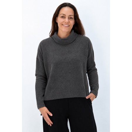 Mama B Moyet Grigio Plain Fleece Jumper - Grey