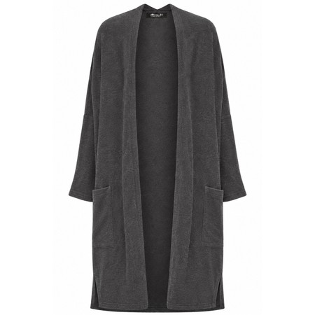 Mama B Soufle U Grigio Plain Fleece Cardigan - Grey