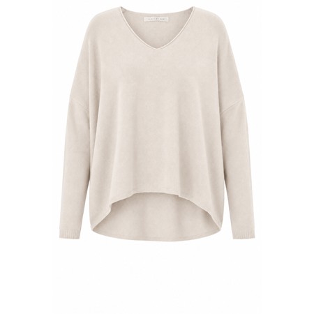 Amazing Woman Mika Cream Boxy  Fine Knit Jumper - Off-White