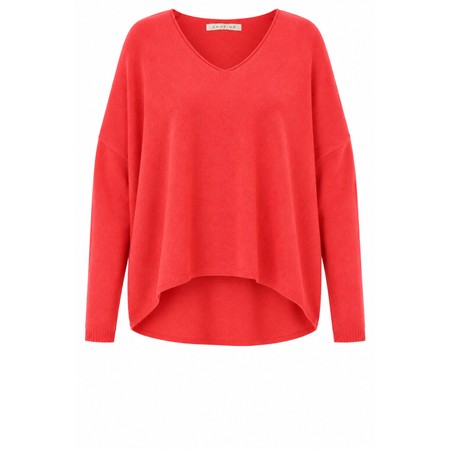 Amazing Woman Mika Coral Boxy Fine Knit Jumper - Orange