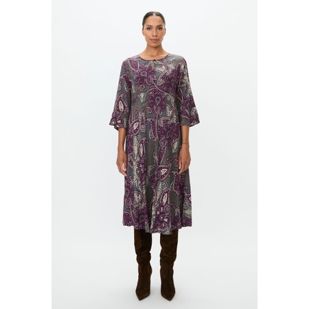 Masai Clothing Nelu Gloxinia Print Dress - Off-White