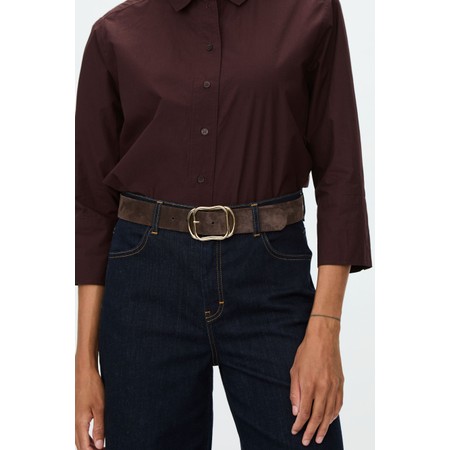 Masai Clothing Raquel Chocolate Plum Belt - Brown