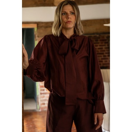 Chalk Frances Burgundy Shirt - Red