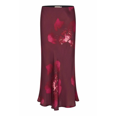 Masai Clothing Solviera Fig Print Skirt - Purple