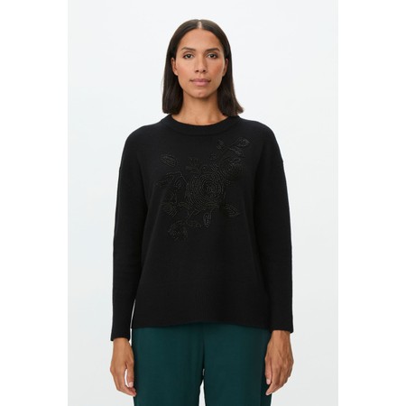 Masai Clothing Fyora Sequin Detail Knit - Black