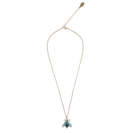 Bill Skinner Vintage Moth Pendant Necklace - Gold