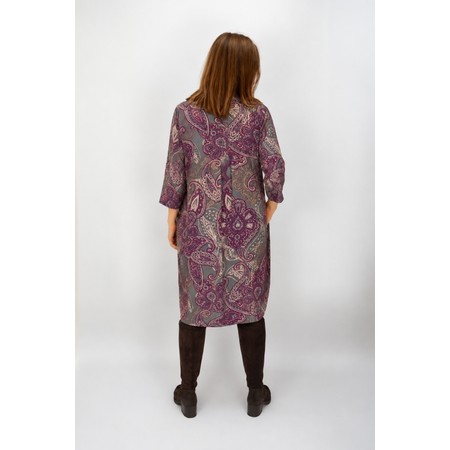 Masai Clothing Nodetta Gloxinia Print Dress - Purple