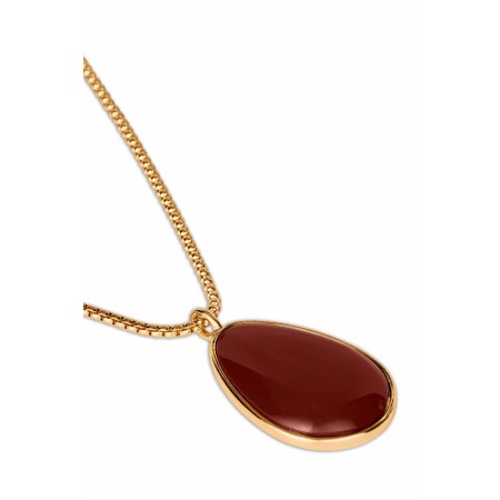 Masai Clothing Rania Russet Brown Pendant Necklace - Brown