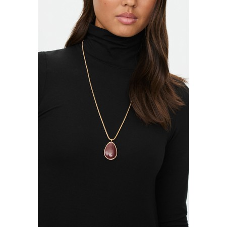 Masai Clothing Rania Russet Brown Pendant Necklace - Brown