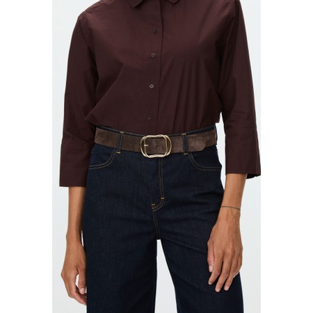 Masai Clothing Raquel Chocolate Plum Belt - Brown