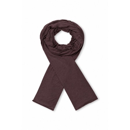 Masai Clothing Amega Chocolate Plum Solid Jersey Scarf - Brown