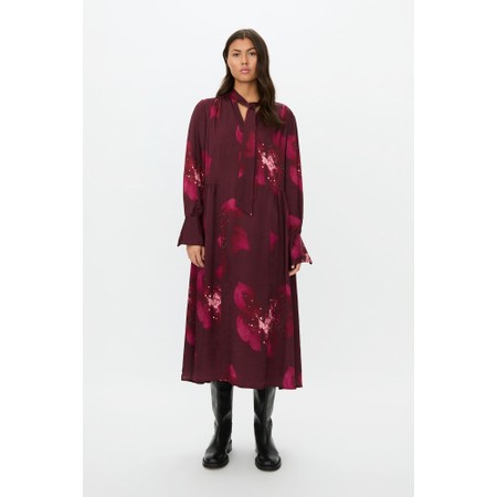 Masai Clothing Norine Fig Print Dress - Purple