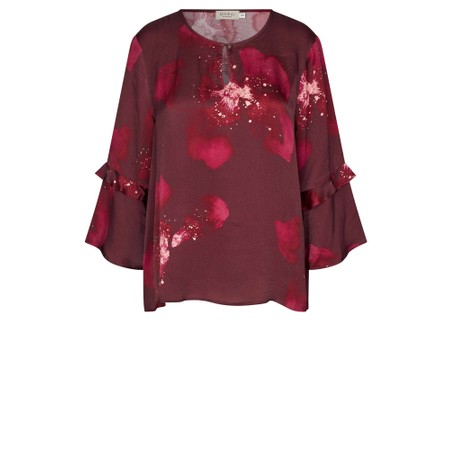 Masai Clothing Bimelda Print Top - Purple