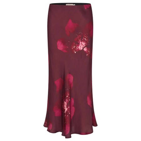 Masai Clothing Solviera Fig Print Skirt - Purple