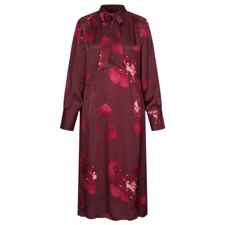 Masai Clothing Norine Fig Print Dress - Purple