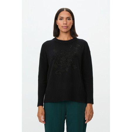Masai Clothing Fyora Sequin Detail Knit - Black