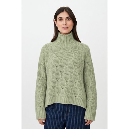 Masai Clothing Fenoria Sea Foam Knit Top - Blue