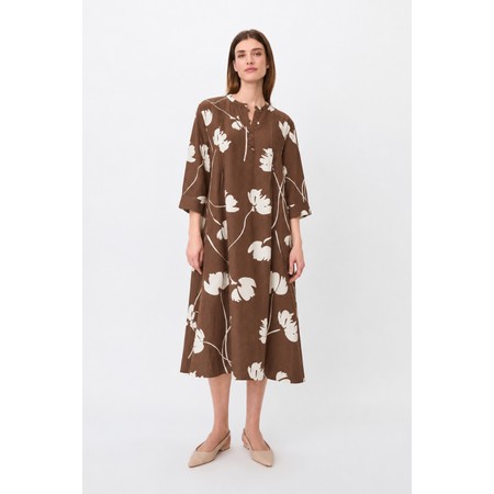 Masai Clothing Nakilla Print Dress - Brown