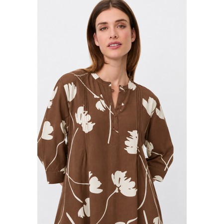 Masai Clothing Nakilla Print Dress - Brown