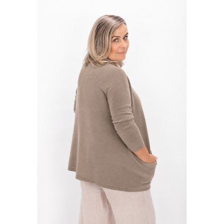 Amazing Woman Caryf X Smoke Round Neck Oversized Jumper - Beige