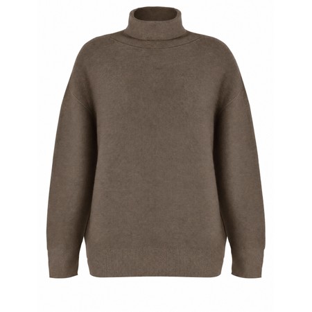 Amazing Woman Zoie Polo Neck Supersoft Knit - Grey