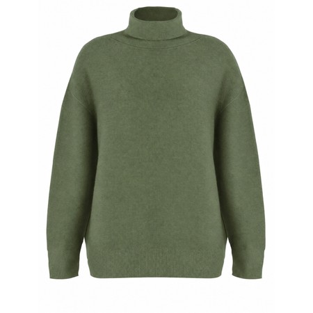 Amazing Woman Zoie Polo Neck Supersoft Knit - Green