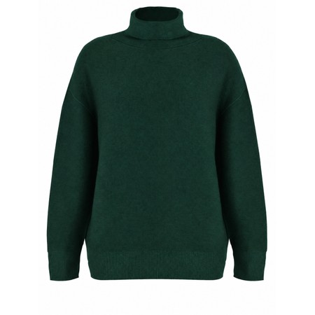 Amazing Woman Zoie Polo Neck Supersoft Knit - Green