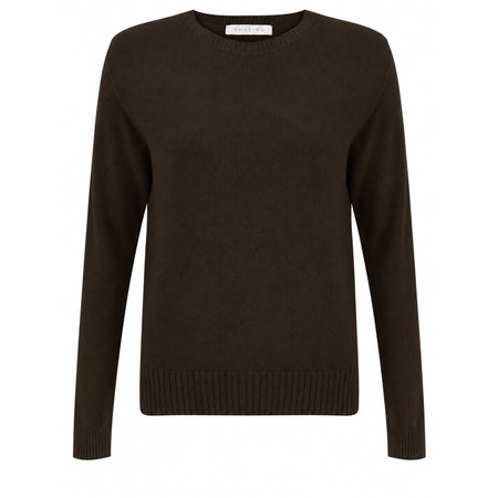 Amazing Woman Prue Semi Fitted Round Jumper - Brown