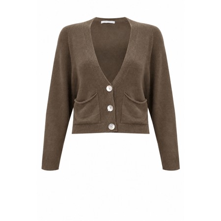 Amazing Woman Pookie Cropped Supersoft Knit Cardigan - Grey