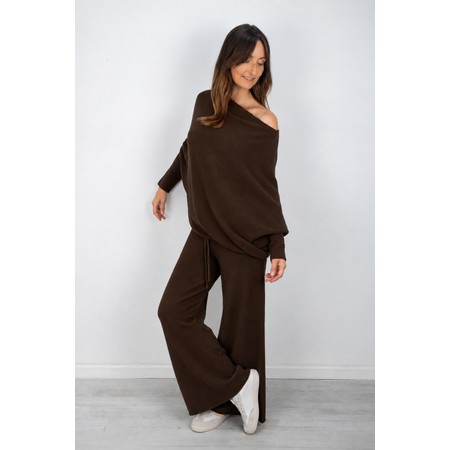 Amazing Woman Colette Supersoft Knit Trousers - Brown