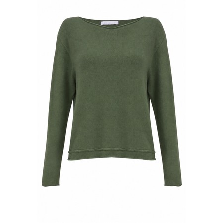 Amazing Woman Chloe Supersoft Roll Hem Boxy Knit - Green
