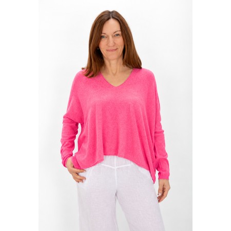 Amazing Woman Mika Azalea Boxy  Fine Knit Jumper - Pink