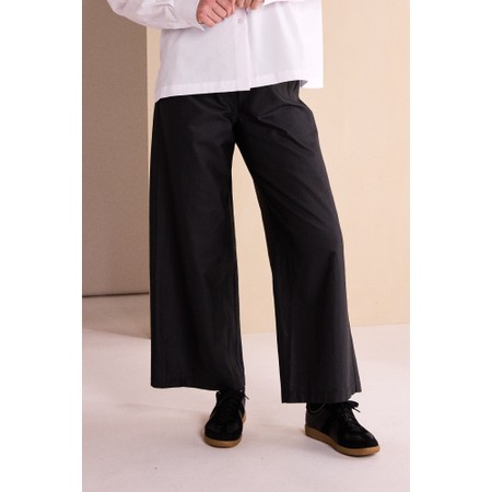 Naya Naya Coated Wide Leg Trouser - Black