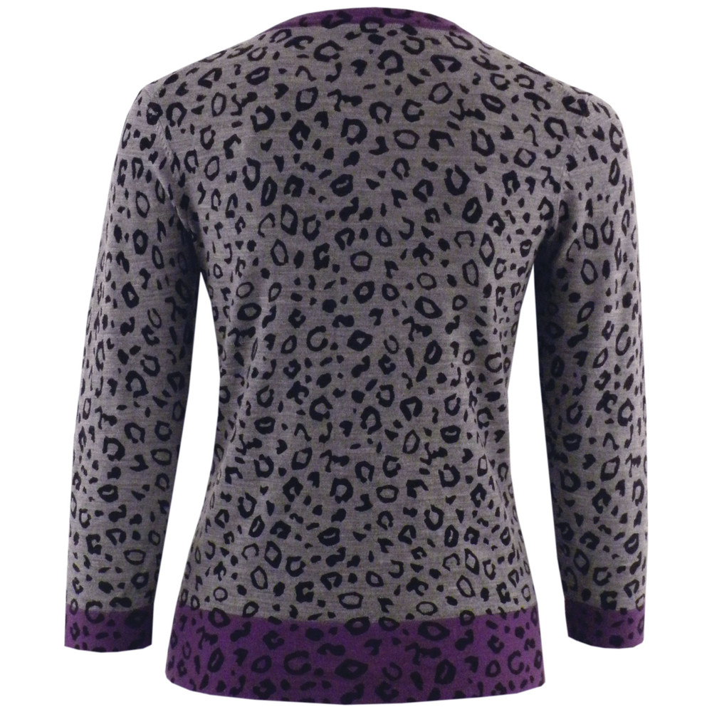 Leopard Brushed Cardi main image 0