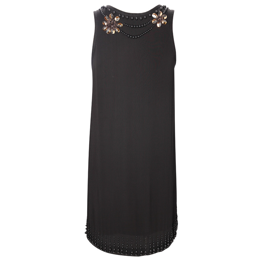 French Connection Isabella Bead Dress in Black