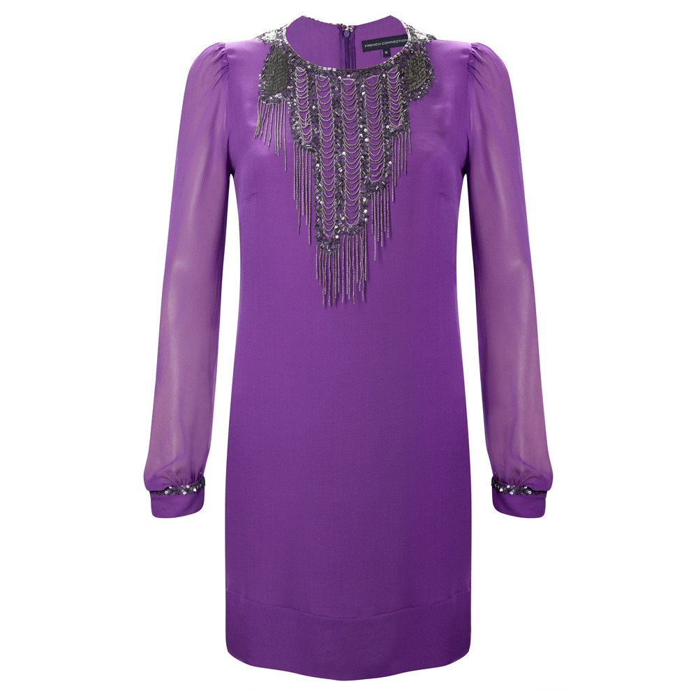open lace back dress Dark black-ish purple nail polish - Little Plum Dress