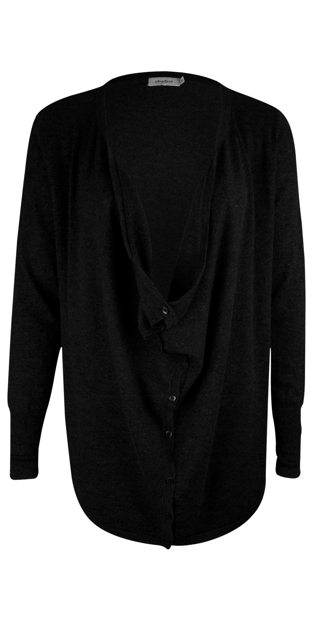 Jackpot Clothing Vernill Cotton Cardigan in Black